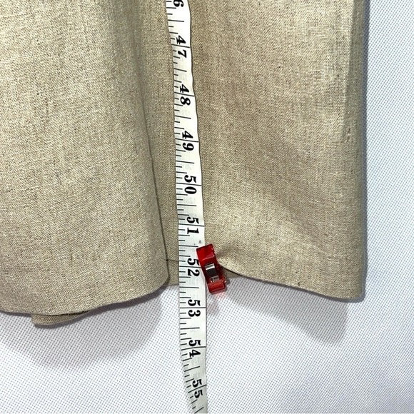 Vintage Betsy's Things Linen Dress Womens 80s 90s Pearl Buttons Lined sz 14 - Picture 11 of 15